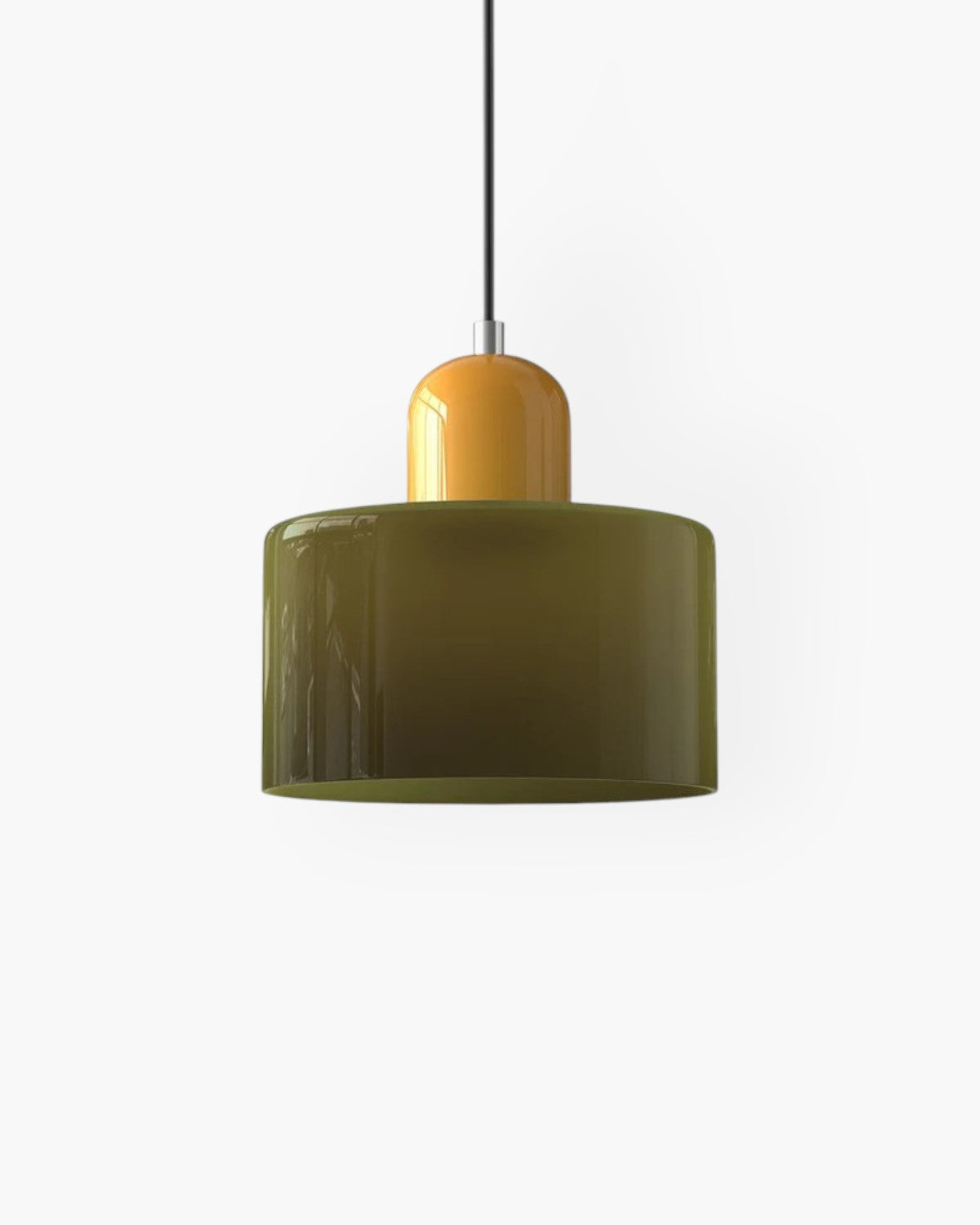 Formiva Pendel Lampa | Retro Modern Glas Skärm | Ambient E26 Belysning | Hårdkopplad Takarmatur