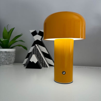 Trådlampad Svampbordslampa | USB-C Uppladdningsbar | 3 Ljusstyrkenivåer | 8&quot; Modern LED Ljus