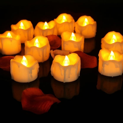 LED Tealightljus Varm Flammig Glöd