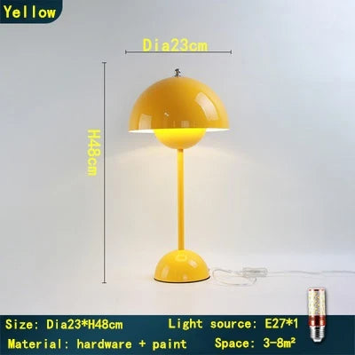 Minimalist Blomkruka Portabel Svamp Bordslampa