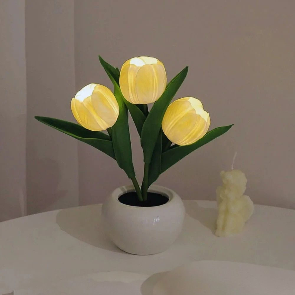 LED Bordslampa Blomkruka Lampa Dekor