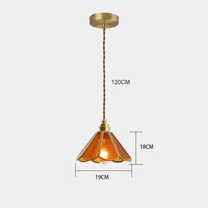 Klassisk Glasmålning Taklampa
