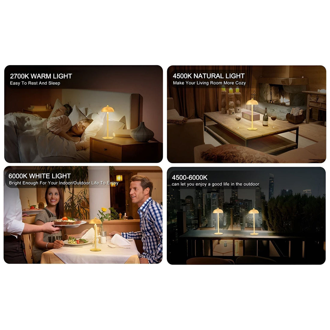 MystiGlow Lampa - Trådlampa svamp beröringslampa för kreativ stämningsbelysning