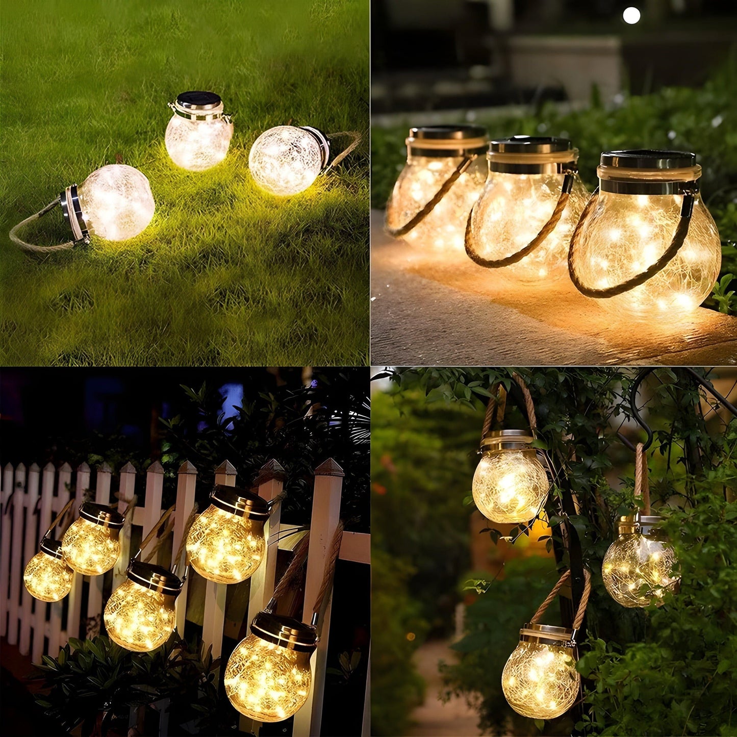 CrackJar Lampa - Crack Ball Glasburk Trädgårdsträd Hängande Ljus