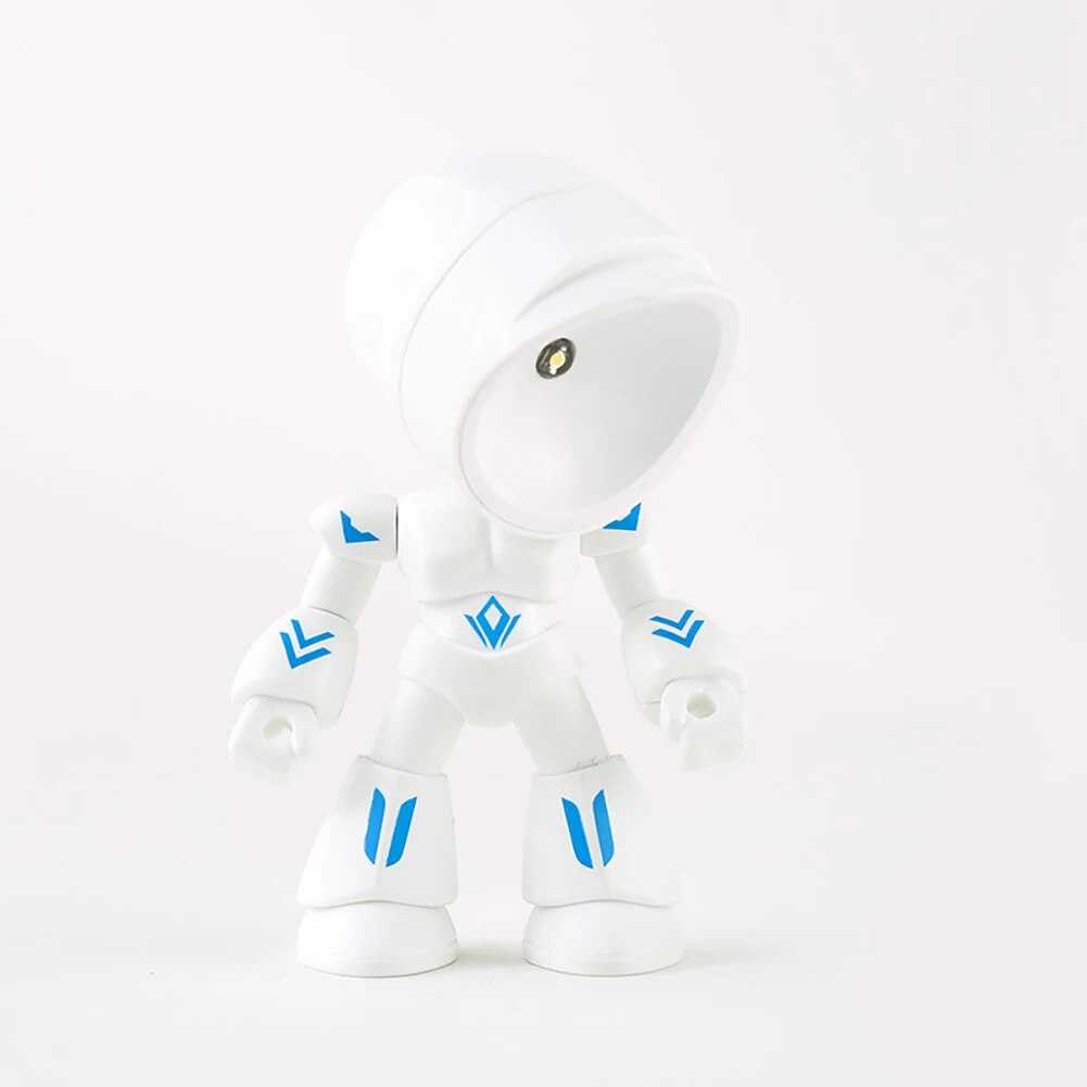 RoboGlow – Söt Robot Skrivbordslampa med LED för Barnrum &amp; Kontor