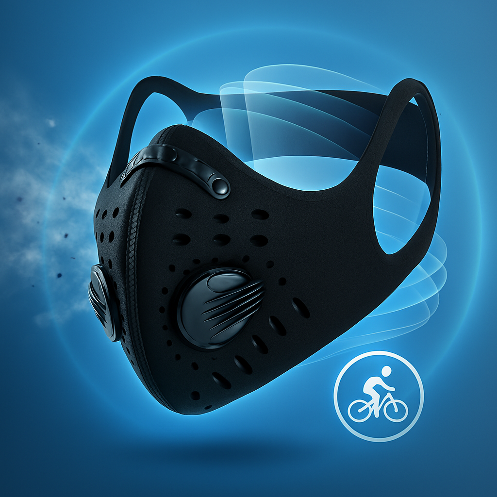 Ansiktsmask Ventilerad Neopren Anti Förorening