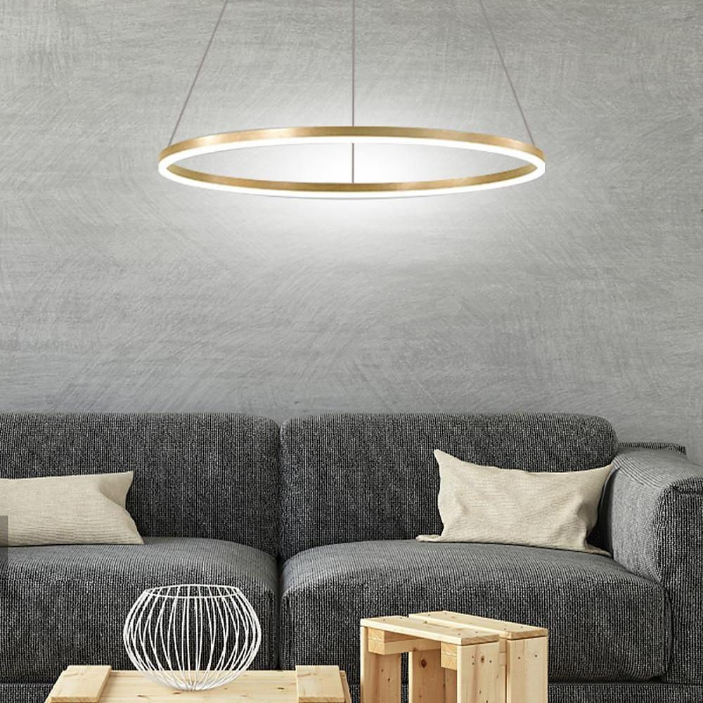 Modern svart LED hängande taklampa