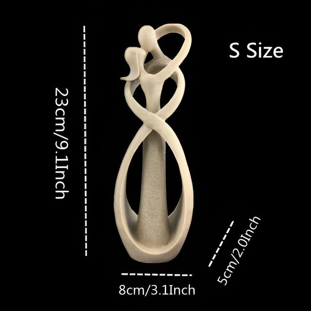 LoverBond Staty - Sandsten Abstrakt Tidlös Kärleksstaty