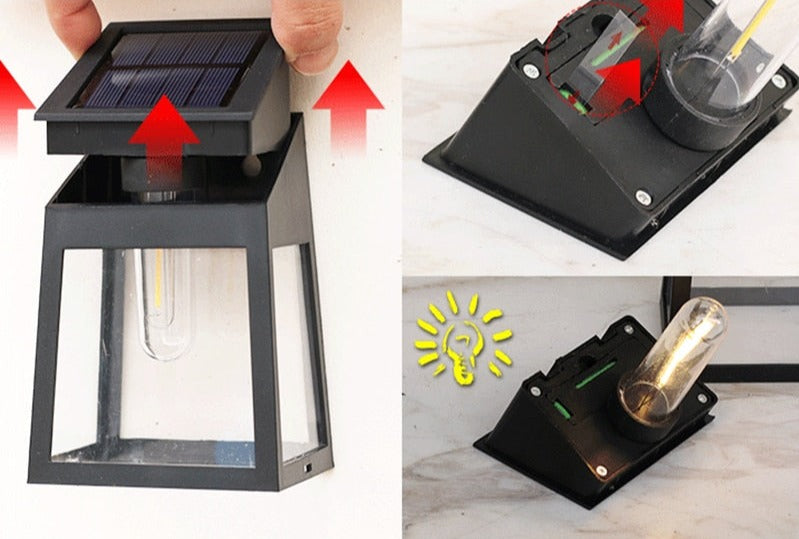 Carvallo Solar Utomhuslampa LED | Väderbeständig & Automatisk | Varmvitt Ljus | Energioberoende